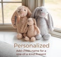 Custom Bunny Rabbit plush - toddler - newborn - Newborn gift - 18” and 12” bunnies! FREE embroidery- gift for toddler - present
