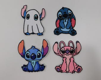 Lilo and Stitch Patches: Stitch and Lola Stick-On/Iron-On/Sew-On
