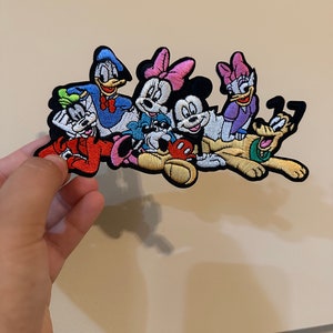 Sensational 6 patch - Minnie Mickey Donald goofy Pluto 3m embroidered patch - 6.5&quot;x3.5&quot;