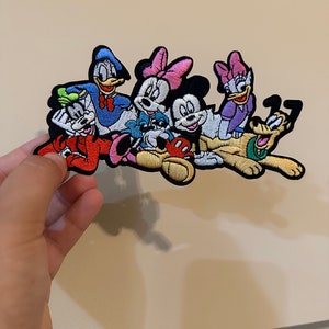 Sensational 6 patch - Minnie Mickey Donald goofy Pluto 3m embroidered patch - 6.5"x3.5"