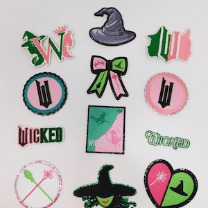 Wicked Part 1 iron on and stick on Patches! good with bad witch patches - wizard of oz - 3m stick on and iron on and sew on  patches