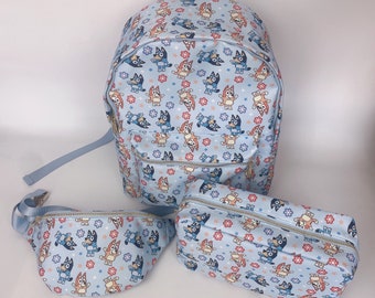 Bluey Backpack, pouches, and fanny packs! All your Bluey and bingo favorites in one place! Quantities limited