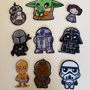 Parches de Disney Star Wars - para pegar - planchar - coser - parches adhesivos
