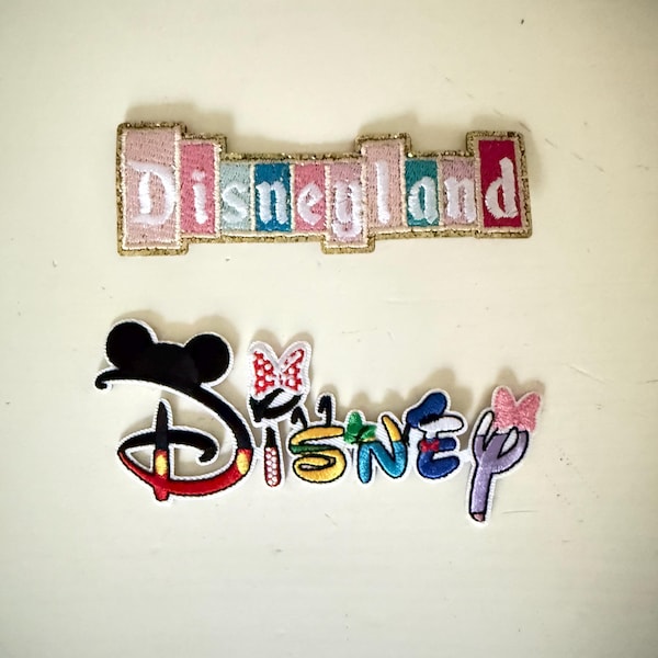 Disneyland Sign - Disney Patch: Stick-On, Iron-On, or Sew-On