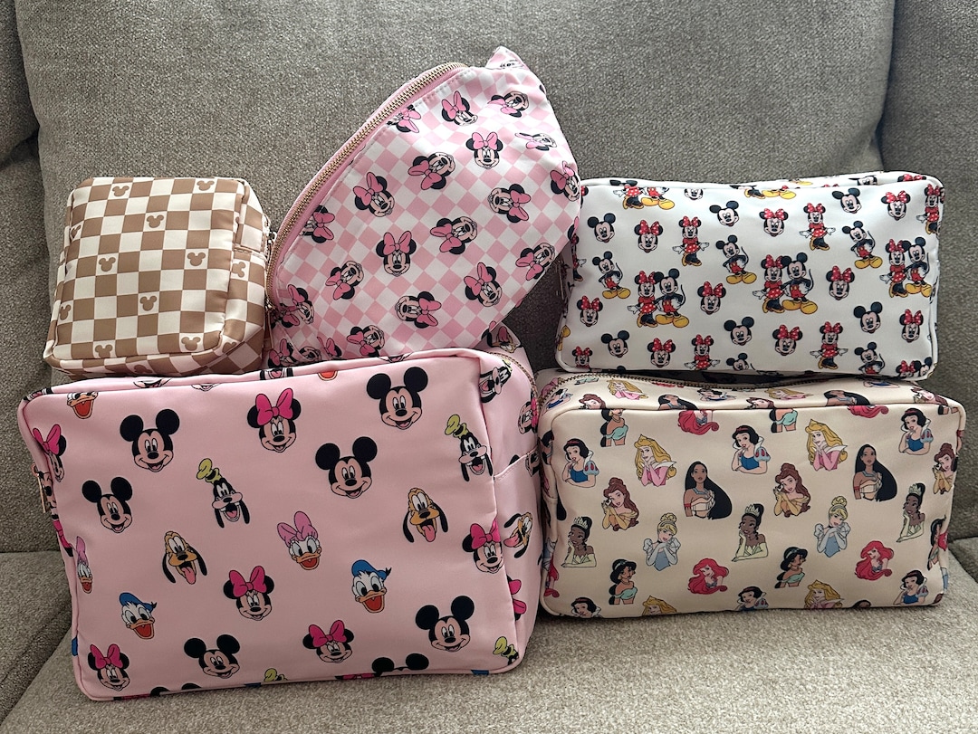 Disney Mickey and Friends Pouches, Minnie, Princesses, Sizes, Pouches 