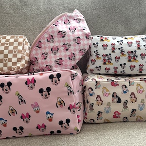 Disney Mickey and Friends pouches, Minnie, princesses, 4 sizes, pouches