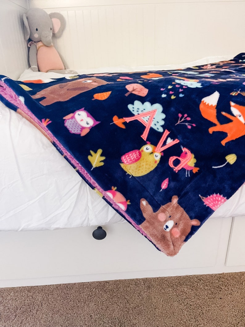 Personalized Childrens Sherpa Oversized Throw Blanket Etsy
