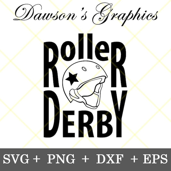 Roller Derby Design with Helmet Svg, Roller Skating Sublimation File, Roller Derby Helmet, Skate Bag, Instant Download, Svg, Dxf, Eps, Png