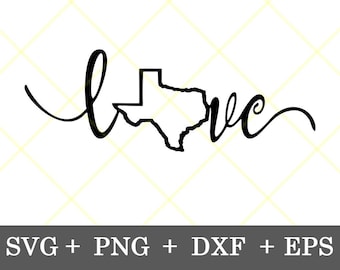 Download Texas Love Svg Etsy