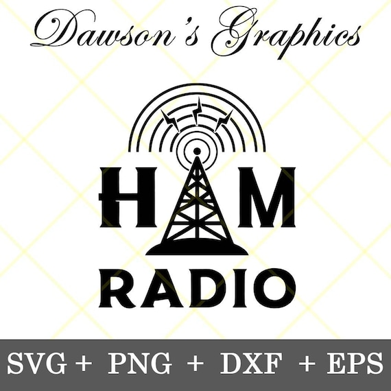 Ham Radio Tower Clip Art HAM Radio Amateur Operator Antenna Code Gift