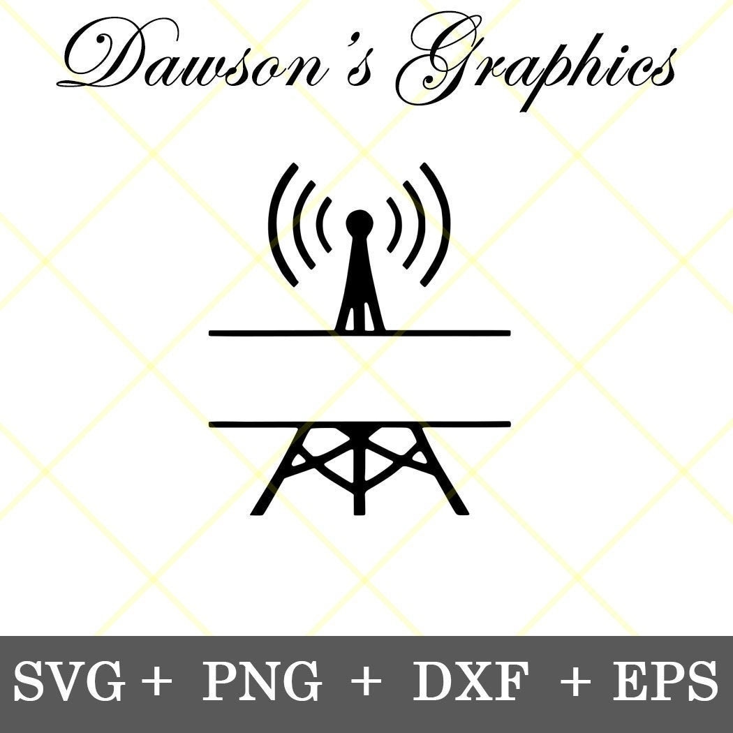 Instant Download Ham Radio GMRS Tower Split Design No Call - Etsy