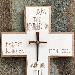Personalized Sympathy Cross, In Memory Gift Christian