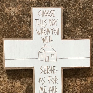 Faithful Home Decor: Cross with Inspirational Bible Verse