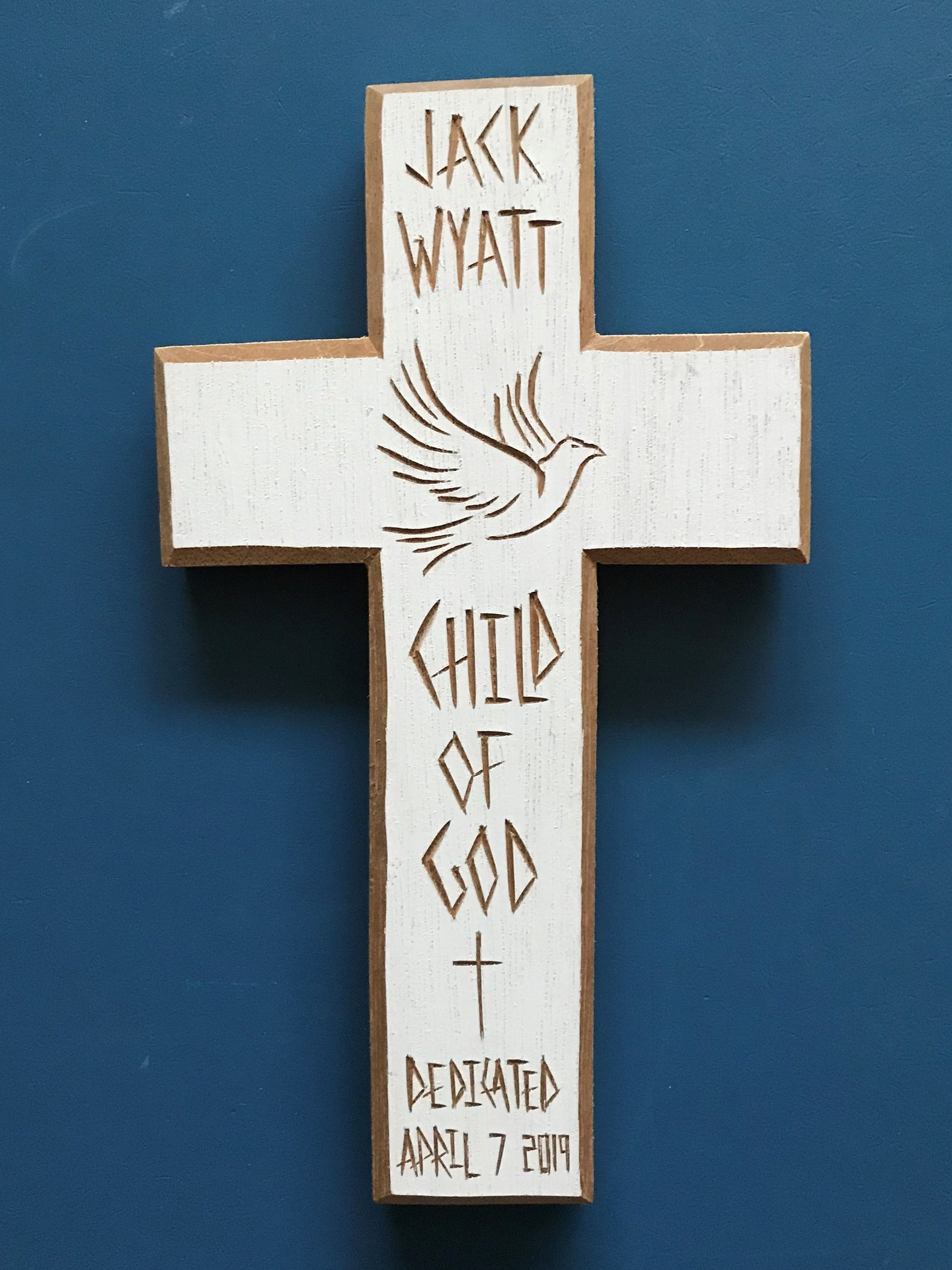 Baby Dedication Gift Boy Dedication Cross Personalized Child Etsy