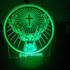 Large Jagermeister Bottle Snack Dish Green Glass Serving Jagermeister bottle light Jager Light Decor different | Etsy