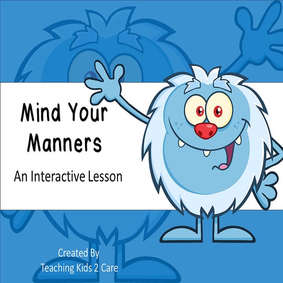 Mind Your Manners An Interactive Powerpoint Whiteboard Lesson - 