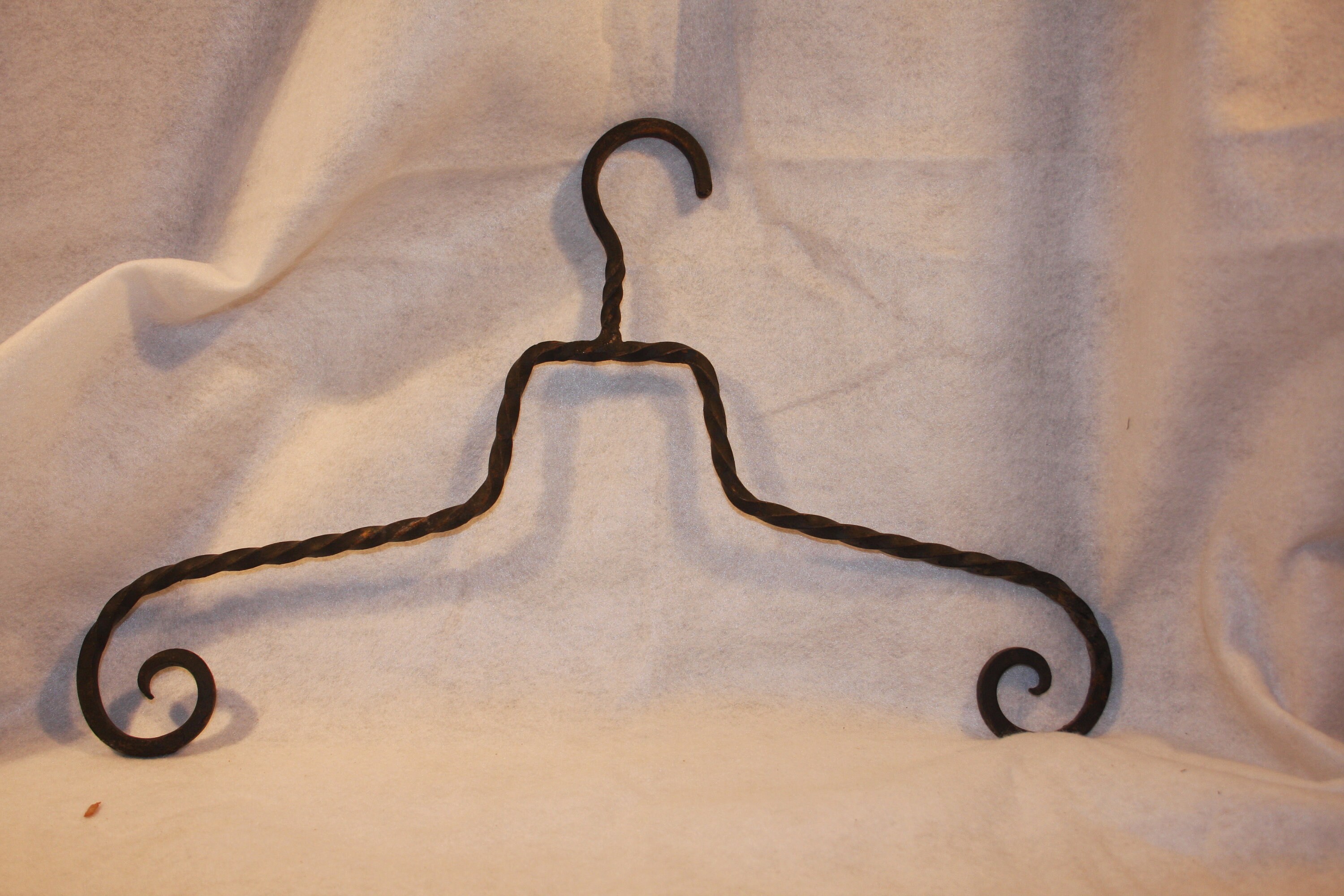 Handmade Twisted Wrought Iron Clothes Hangers Etsy