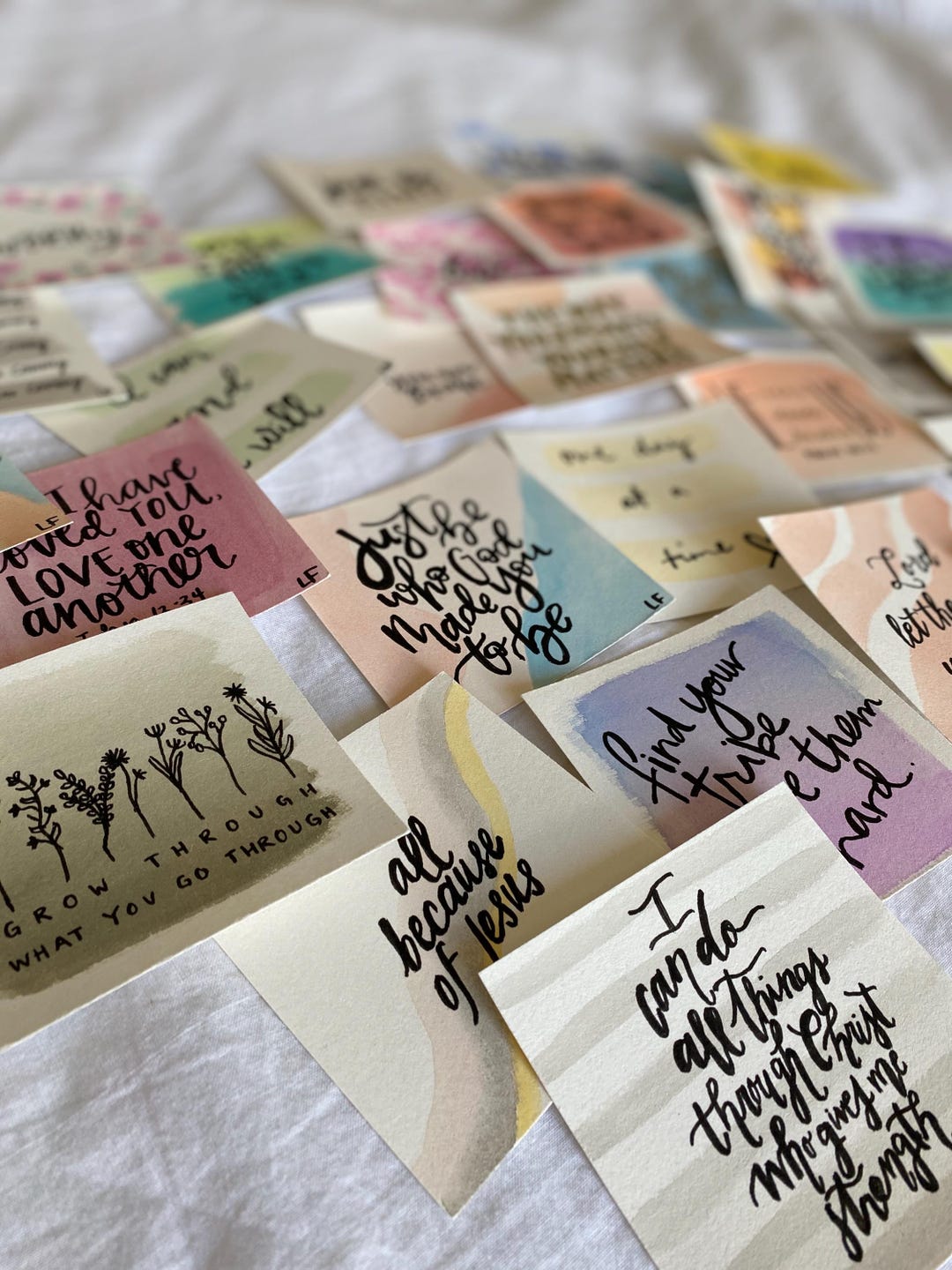 Custom Watercolor Quote Print | Personalized Scripture Art - Etsy