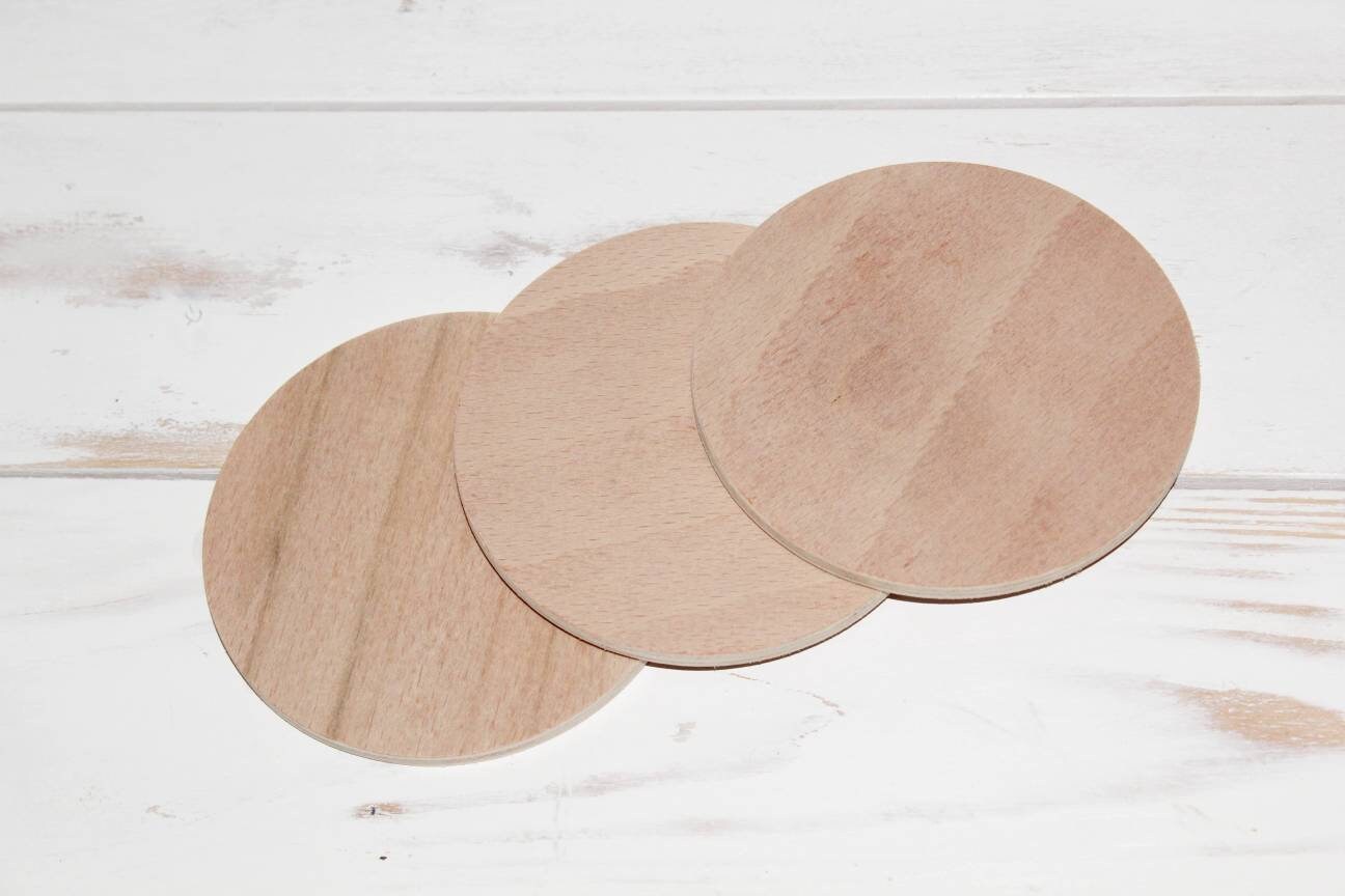 Wooden circle craft blanks ply circles 10cm circles circle Etsy