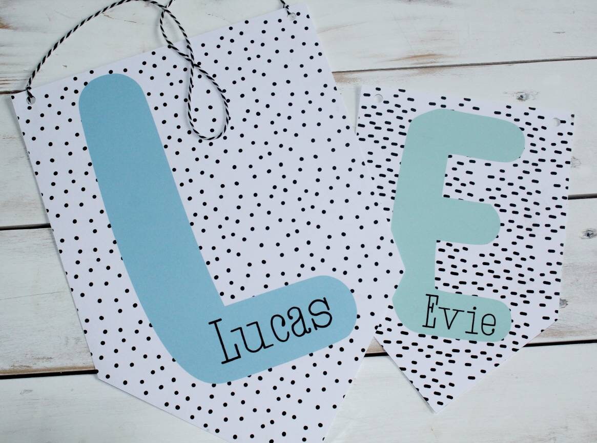 Personalised flag nursery print kids room decor nursery Etsy