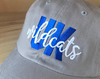 University of Kentucky Cap - UK Hat - Wildcats Hat - Wildcats Cap - Big Blue Cap - Gray cap with Royal and White