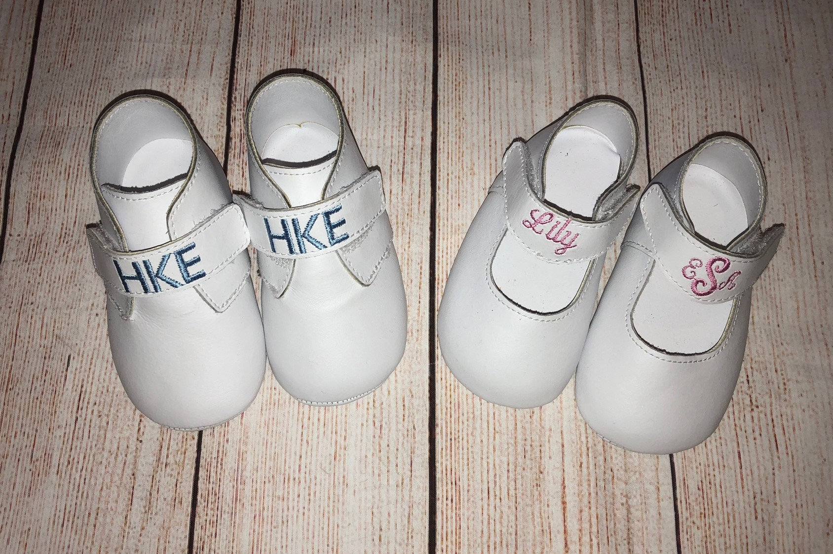 Leather Crib Shoes W/ Personalization/ Boys Monogrammed Infant Etsy