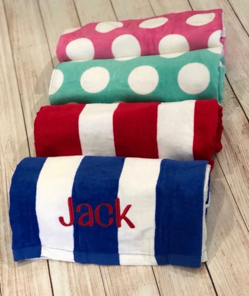 Beach Towel/ Personalized Beach Towel/ Monogrammed Beach Etsy