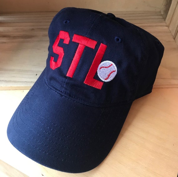 STL Baseball Cap W/ Baseball/ Airport Code Hat/ St. Louis 