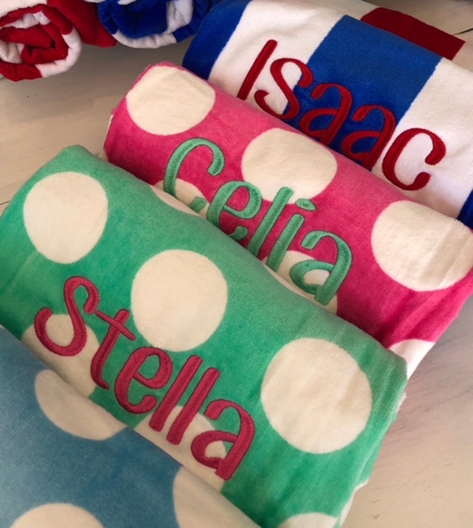 Beach Towel/ Personalized Beach Towel/ Monogrammed Beach Etsy