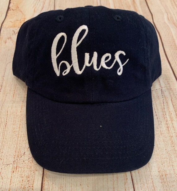 St. Louis Blues Hat/ Blues Hat/ Embroidered Blues Hat/ Navy 