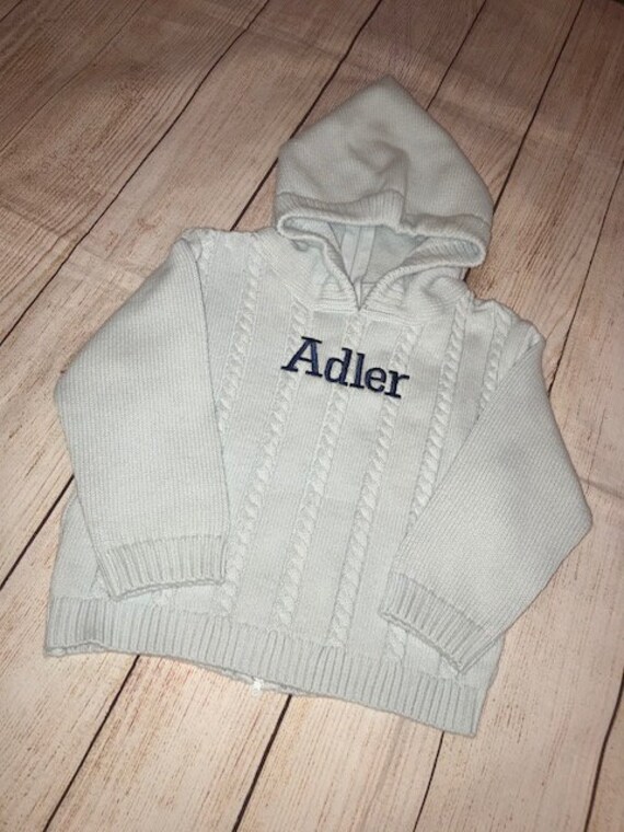 personalized baby sweater