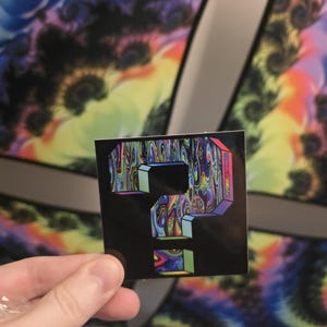 Tipper ? Fully Dripped - Psychedelic 3" Sticker | Car, Laptop, Water Bottle, Tumbler Vinyl Question Mark