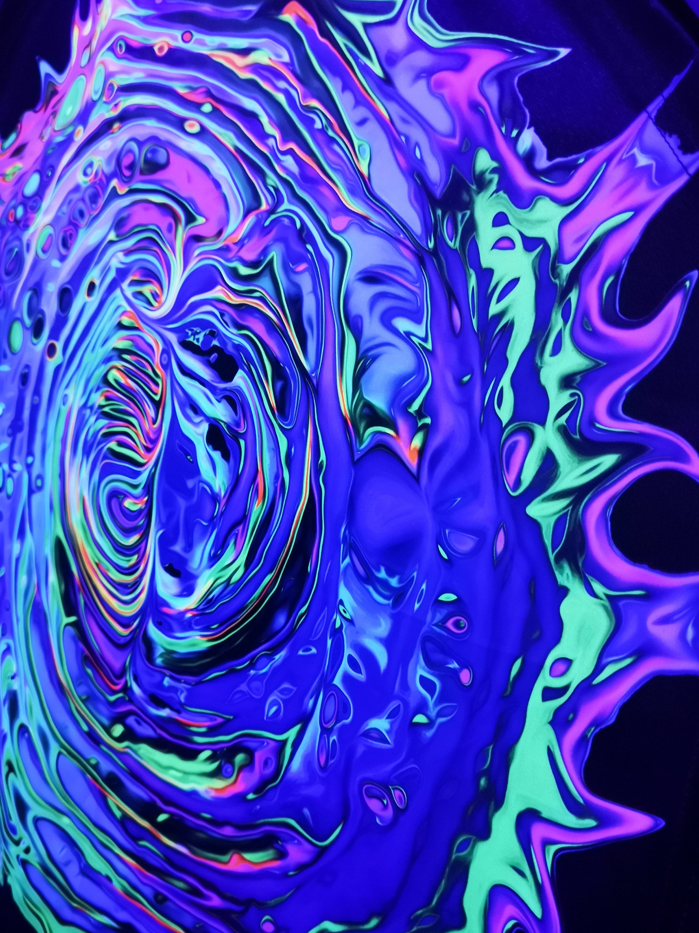 Rave Candy abstract Blacklight Tapestry UV Reactive - Etsy