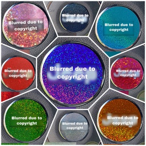 Glitter/Holographic Steering wheel emblem overlay decals