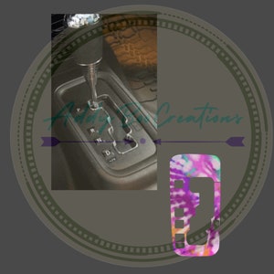 Tie dye themed gear shift plate decals *READ DESCRIPTION Tie Dye