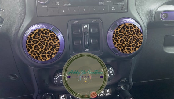 Leopard Print Air Vent Decals, AC Vent Decals
