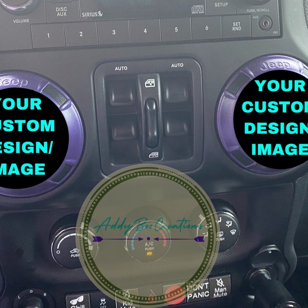 Custom air vent overlay decals