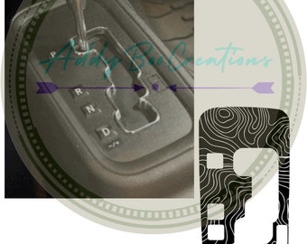 Topography gear shift plate decals * READ DESCRIPTION