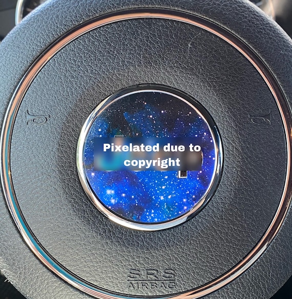 Galaxy steering wheel emblem overlay decals
