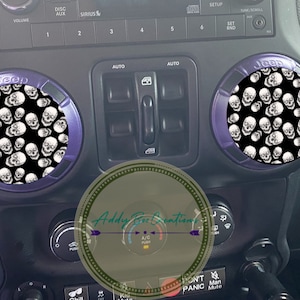 Skulls air vent/AC vent decals