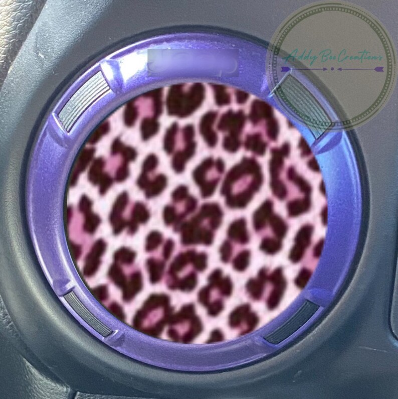 Leopard Print Air Vent Decals, AC Vent Decals Pink Leopard