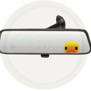 Duck Peeker rear view mirror/sun visor decal