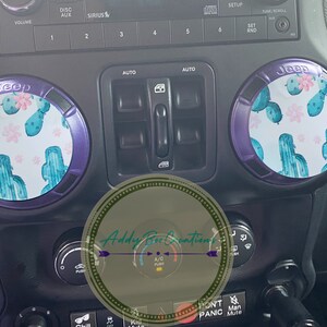 Cactus flower air vent/AC vent decals