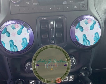 Cactus flower air vent/AC vent decals
