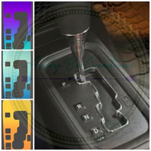 Ombré gear shift plate decal *READ DESCRIPTION