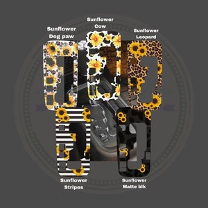 Sunflower themed gear shift plate decal *READ DESCRIPTION