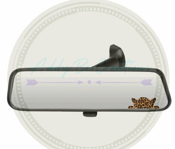 Leopard Peeker rear view mirror/sun visor decal