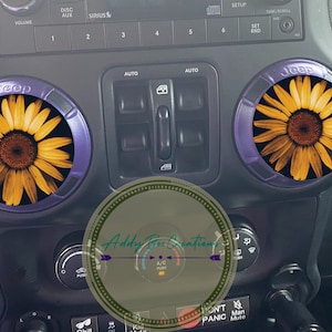 Vintage Sunflower air vent decals