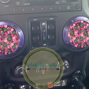 Painted Tropical Leaves air vent/AC vent decals