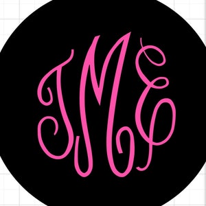 Monogrammed spare tire cover
